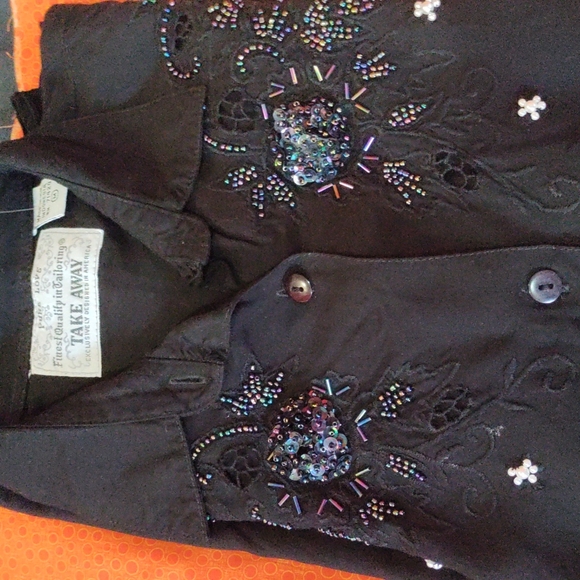 Pure Love Pearl and rhinestones shirt. - Picture 4 of 4